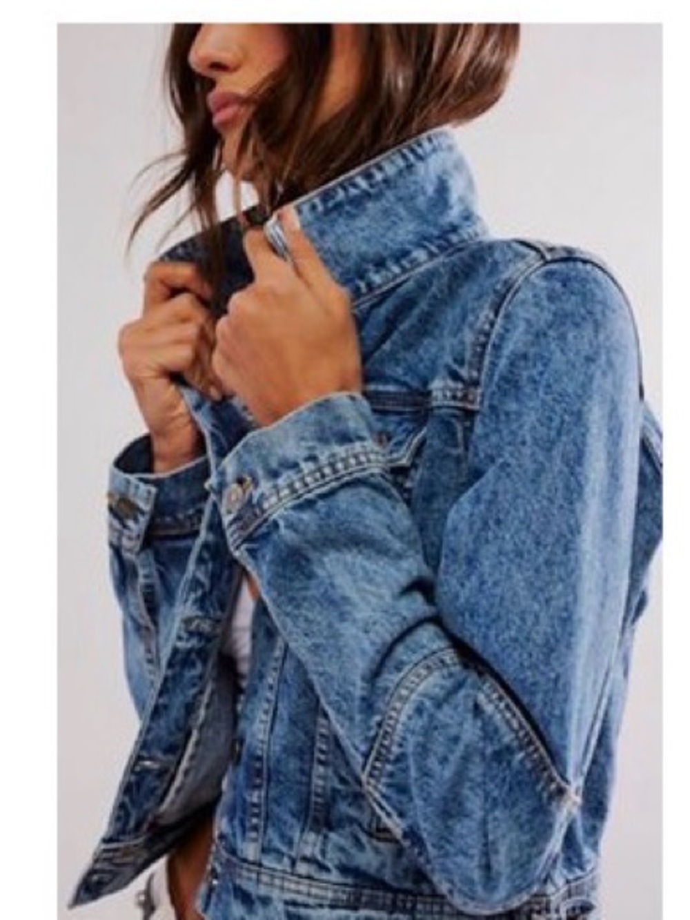Free People Rumors Denim Jacket